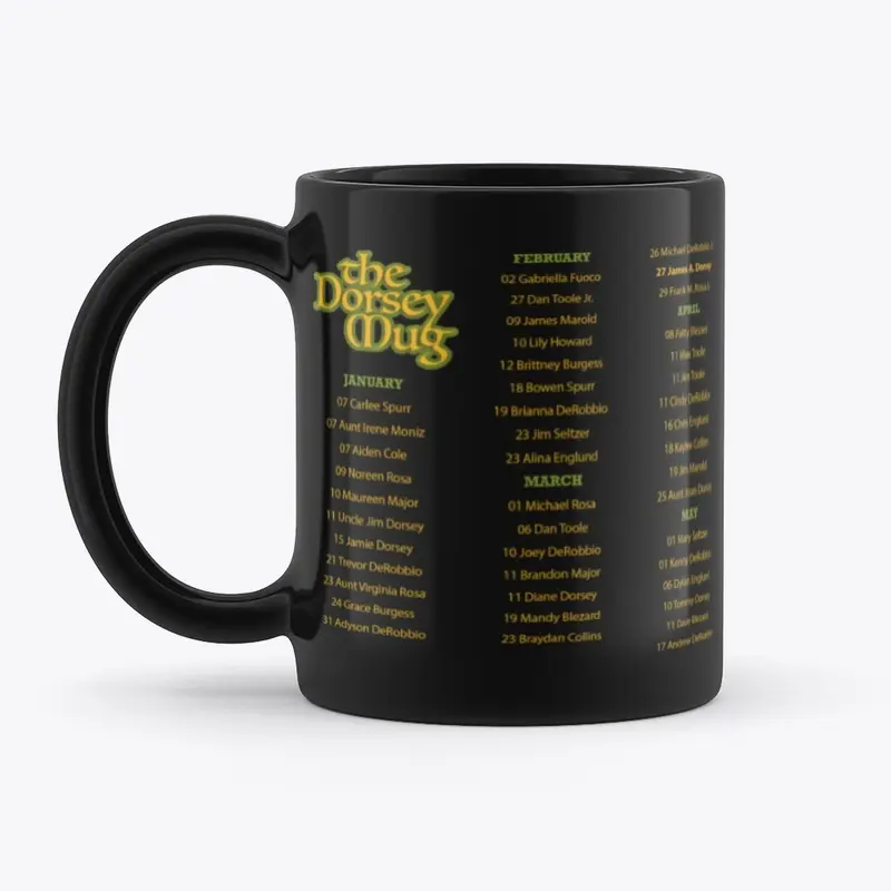 The Black Irish Dorsey Mug